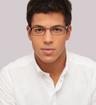 Dark Ruthenium Tommy Hilfiger TH1523 Rectangle Glasses - Modelled by a male