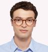 Brick Tommy Hilfiger TH1813 Oval Glasses - Modelled by a male