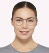 Palladium Tommy Jeans TJ0076 Square Glasses - Modelled by a female