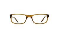 Brown Animal Ashton Rectangle Glasses - Front
