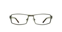 Dark Gunmetal Animal Keats Rectangle Glasses - Front