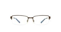 Brown Animal Payne Oval Glasses - Front