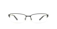 Gunmetal Animal Payne Oval Glasses - Front