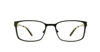 Black Animal Simmonds Rectangle Glasses - Front
