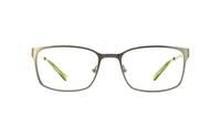 Gunmetal Animal Simmonds Rectangle Glasses - Front