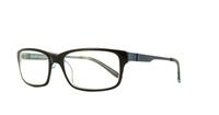 Black Animal Stokes Rectangle Glasses - Angle