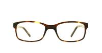 Tortoiseshell Animal Timson Rectangle Glasses - Front