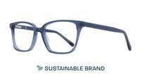 Blue/Grey Arden Juniper Square Glasses - Angle