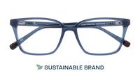 Blue/Grey Arden Juniper Square Glasses - Flat-lay