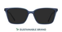 Blue/Grey Arden Juniper Square Glasses - Sun