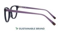 Black/Lilac Arden Lily Cat-eye Glasses - Side