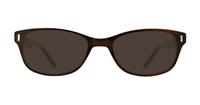 Brown / Teal Aspire Addison Oval Glasses - Sun
