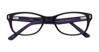 Purple Aspire Addison Oval Glasses - Flat-lay