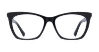 Black Aspire Aisha Rectangle Glasses - Front