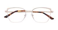 Gold Aspire Angelica Square Glasses - Flat-lay