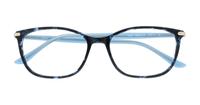 Blue / Gold Aspire Anika Oval Glasses - Flat-lay