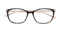 Brown / Gold Aspire Anika Oval Glasses - Flat-lay