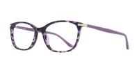 Purple / Gold Aspire Anika Oval Glasses - Angle