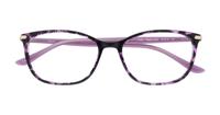 Purple / Gold Aspire Anika Oval Glasses - Flat-lay