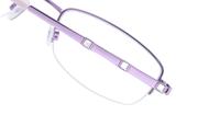 Lilac Aspire Arielle Rectangle Glasses - Detail