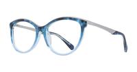 Gradient Blue Aspire Beatrice Cat-eye Glasses - Angle