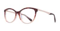 Gradient Brown Aspire Beatrice Cat-eye Glasses - Angle