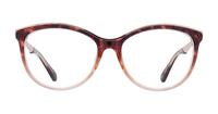 Gradient Brown Aspire Beatrice Cat-eye Glasses - Front