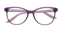 Purple Aspire Dahlia Cat-eye Glasses - Flat-lay