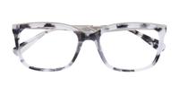 Light Grey Havana Aspire Delores Rectangle Glasses - Flat-lay