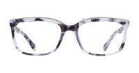 Light Grey Havana Aspire Delores Rectangle Glasses - Front