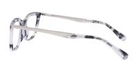 Light Grey Havana Aspire Delores Rectangle Glasses - Side