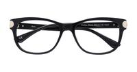 Black Aspire Evelyn Rectangle Glasses - Flat-lay