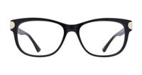 Black Aspire Evelyn Rectangle Glasses - Front