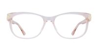Crystal Nude Aspire Evelyn Rectangle Glasses - Front