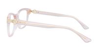 Crystal Nude Aspire Evelyn Rectangle Glasses - Side