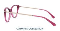 Crystal Dark Pink Aspire Fifi Cat-eye Glasses - Side