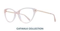 Crystal Nude Aspire Fifi Cat-eye Glasses - Angle