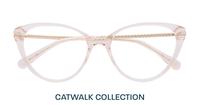 Crystal Nude Aspire Fifi Cat-eye Glasses - Flat-lay