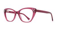Crystal Dark Pink Aspire Gigi Cat-eye Glasses - Angle