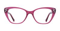 Crystal Dark Pink Aspire Gigi Cat-eye Glasses - Front