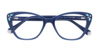 Milky Blue Aspire Gigi Cat-eye Glasses - Flat-lay