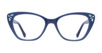 Milky Blue Aspire Gigi Cat-eye Glasses - Front