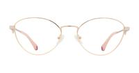 Gold Aspire Gina Oval Glasses - Front