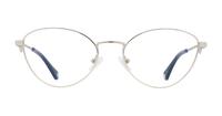 Silver Aspire Gina Oval Glasses - Front