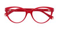 Burgundy Aspire Greta Cat-eye Glasses - Flat-lay