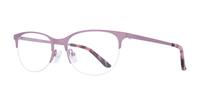 Matte Pink Aspire Gwen Rectangle Glasses - Angle
