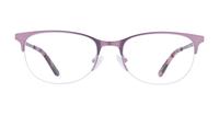 Matte Pink Aspire Gwen Rectangle Glasses - Front