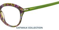 Purple Green Havana Aspire Harley Cat-eye Glasses - Detail