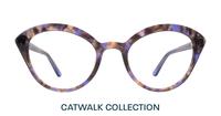 Purple Havana Aspire Harley Cat-eye Glasses - Front