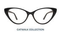 Black Aspire Harriet Cat-eye Glasses - Front